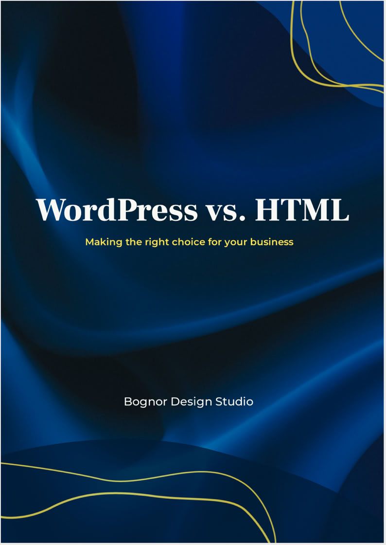 Downloadable Micro guide to Wordpress vs HTML